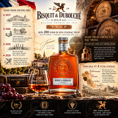 Cognac Bisquit & Dubouché VSOP - 700ml - 40% - Pháp