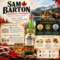 Whisky Sam Barton Canadian 5 Years - 700ml - 40% - Canada