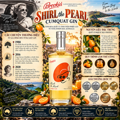 Gin Brookie's Shirl The Pearl Cumquat - 700ml - 37,7% - Úc