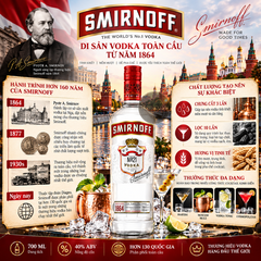 Vodka Smirnoff Red - 700ml - 37,5% - Nga