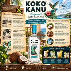 Rum Koko Kanu Original - 700ml - 37,5% - Jamaica