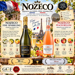 Rượu Vang Nổ Nozeco Peach Bellini - Pháp - Blended - 0% - 750ml