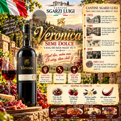 Rượu Vang Ngọt Veronica Semi - Ý - Sangiovese - 10.5% - 750ml