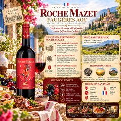 Rượu Vang Đỏ Roche Mazet Faugeres - Blended - 14% - 750ml