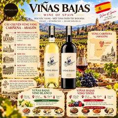 Rượu Vang Đỏ Vinas Bajas Vino Tinto Carignan - Tây Ban Nha - Carignan - 11% - 750ml