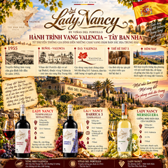 Rượu Vang Trắng Lady Nancy Merseguera DO Valencia - Tây Ban Nha - Merseguera - 11.5% - 750ml