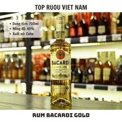 Rum Bacardi Gold - 700ml - 40% - Cuba