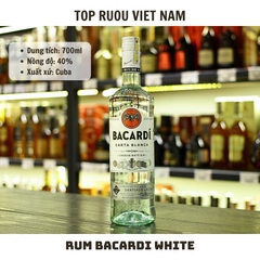 Rum Bacardi White - 700ml - 40% - Cuba
