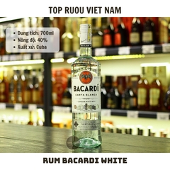 Rum Bacardi White - 700ml - 40% - Cuba