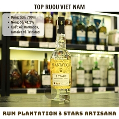 Rum Plantation 3 Stars Artisanal - 700ml - 41,2% - Barbados, Jamaica và Trinidad