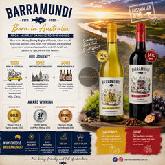 Rượu Vang Trắng Barramundi - Úc - Chardonnay - 14% - 750ml