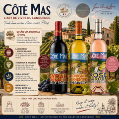 Rượu Vang Hồng Cote Mas Rose Aurore - Pháp - Syrah, Grenache, Cinsault - 12.5% - 750ml