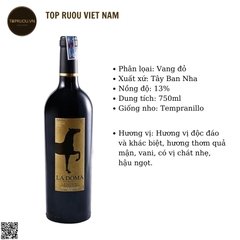 Rượu Vang Đỏ La Doma - Tây Ban Nha - Tempranillo - 13% - 750ml