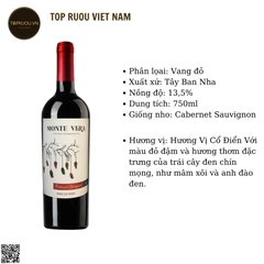 Rượu Vang Đỏ Monte Vera - Tây Ban Nha - Cabernet Sauvignon - 13,5% - 750ml