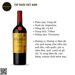Rượu Vang Đỏ Don Valentin Lacrado - Argentina - Torrontes - 13,6% - 750ml