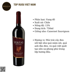 Rượu Vang Đỏ Veritas Special Edition - Cabernet Sauvignon - 750ml - 13.5% - Chile