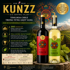 Rượu Vang Trắng Kunzza - Chile - Sauvignon Blanc - 12% - 750ml