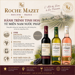 Rượu Vang Hồng Roche Mazet Merlot Pays D'oc - Pháp - Merlot - 12% - 750ml