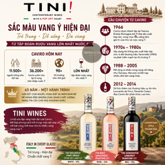 Rượu Vang Đỏ Tini Sangiovese Cabernet Rubicone - Ý - Sangiovese Cabernet - 13% - 750ml