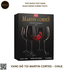 Rượu Vang Đỏ Túi Martin Cortes - Chile - Cabernet Sauvignon - 13.5% - 3000ml