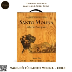 Rượu Vang Đỏ Túi Santo Molin - Chile - Cabernet Sauvignon - 13.5% - 3000ml