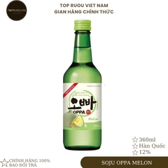 Soju Oppa Melon (Dưa lưới) - 360ml - 12% - Hàn Quốc