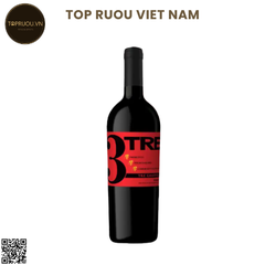 Rượu Vang Đỏ 3 Tre Grapolli Conti Zecca - Chile - Negroamaro, Primitivo, Cabernet Sauvignon - 15% - 750ml