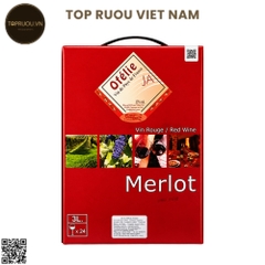 Vang Túi Đỏ Ofélie Merlot - 3000ml - 13% - Pháp
