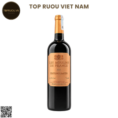 Vang Đỏ Les Moulins de France (Tem Vàng) 750ml - 13% - Pháp