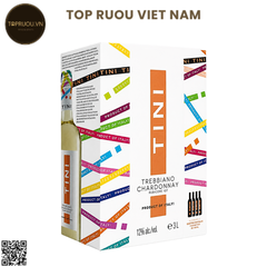 Rượu Vang Túi Trắng Tini Rubicone BIB - Ý - Trebbiano, Chardonnay - 12% - 3000ml