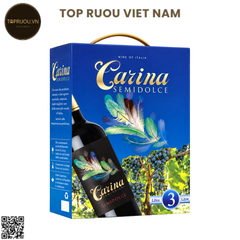 Rượu Vang Túi Ngọt Carina Semidolce - Ý - Blended Grapes - 12,5% - 3000ml