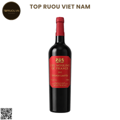 Vang Đỏ Les Moulins de France (Tem Đỏ) 750ml - 13% - Pháp