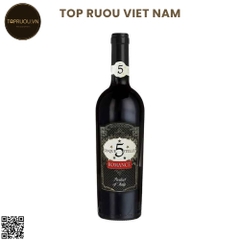 Rượu Vang Đỏ Ngọt Cinque 5 Stelle - Ý - Blended - 10% - 750ml