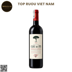Rượu Vang Đỏ Chateau Clou du Pin Bordeaux Superieur - Pháp - Cabernet Franc, Cabernet Sauvignon, Merlot - 15% - 750ml