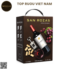 Rượu Vang Đỏ Túi San Rozas - Chile - Cabernet Sauvignon - 13.5% - 3000ml