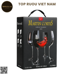 Rượu Vang Đỏ Túi Martin Cortes - Chile - Cabernet Sauvignon - 13.5% - 3000ml