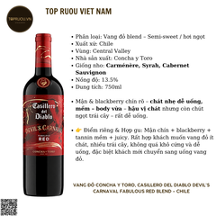 Vang Đỏ Concha Y Toro, Casillero del Diablo "Devil's Carnaval Fabulous" - Chile - Blended - 13,5% - 750ml