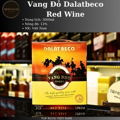 Vang Đỏ DalatBeco Red Wine - 3000ml - 12% - Việt Nam