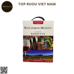 Rượu Vang Túi Benjamin Mendy - Pháp - Cabernet Sauvignon - 13,5% - 3000ml