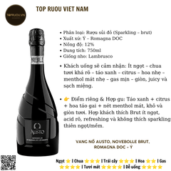 Vang Nổ Austo Novebolle Brut - Pháp - Blended - 12% - 750ml