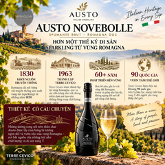 Vang Nổ Austo Novebolle Brut - Pháp - Blended - 12% - 750ml