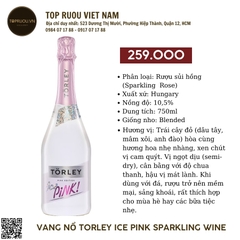 Torley Ice Pink Sparkling Wine - Hungary - Blend - 10.5% - 750ml