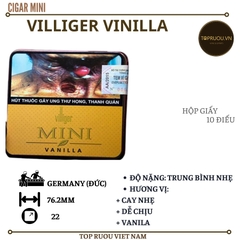 Xì Gà Villiger Mini Vanilla - 10 Điếu - Đức