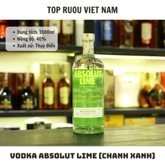 Vodka Absolut Lime (Chanh Xanh)  - 1000ml - 40% - Thụy Điển