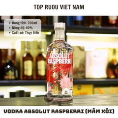 Vodka Absolut Raspberri (Mâm Xôi) - 700ml - 40%  - Thụy Điển