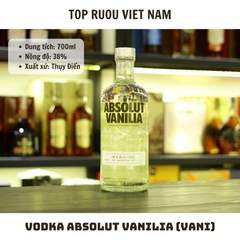 Vodka Absolut Vanila (Vani) - 700ml - 40% - Thụy Điển