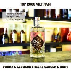 Vodka Cheers Ginger & Honey - 750ml - 40% - Việt Nam