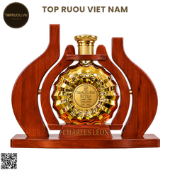 Kệ Gỗ Brandy Charles Leon Extra Gold 3000ml - 40% - Pháp