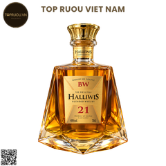 Whisky Halliwis BW 21 - 700ml - 40% - Pháp (Không Hộp - Không Ly)