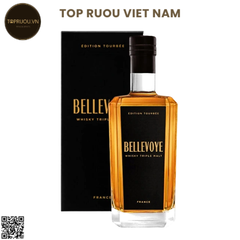 Whisky Bellevoye Edition Tourbee (Tem Đen) - 700ml - 43% - Pháp